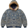 Bandana Jacquard Denim Hooded Work Jacket (SS25)