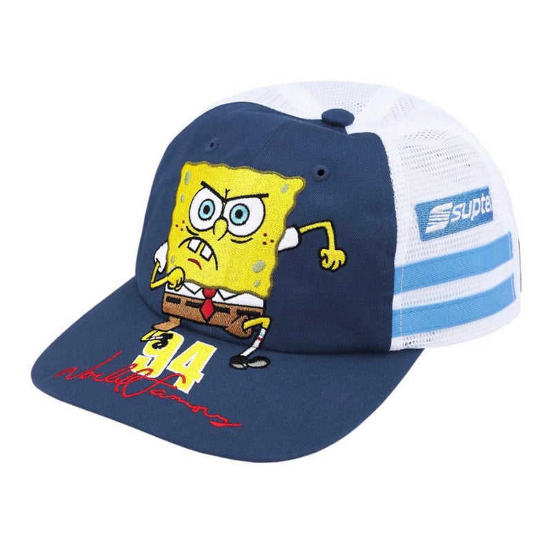 Supreme x SpongeBob SquarePants Jeff Hamilton Mesh Back 6-Panel White (SS25)