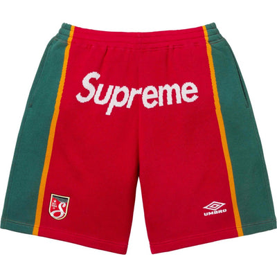 Supreme x Umbro Knit Soccer Short Red (SS25)