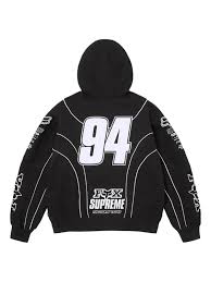 Supreme x Fox Racing Factory Team Zip Hoodie Black