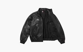 Supreme x Umbro Leather Track Jacket Black