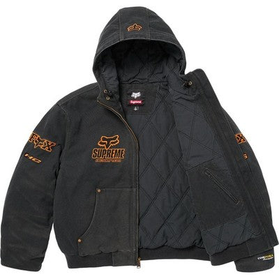 Supreme x Fox Racing Hooded Work Jacket Black