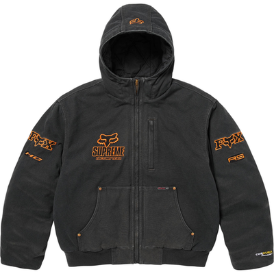Supreme x Fox Racing Hooded Work Jacket Black